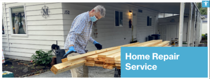 Home repair by volunteer from Habitat For Humanity Snohomish County